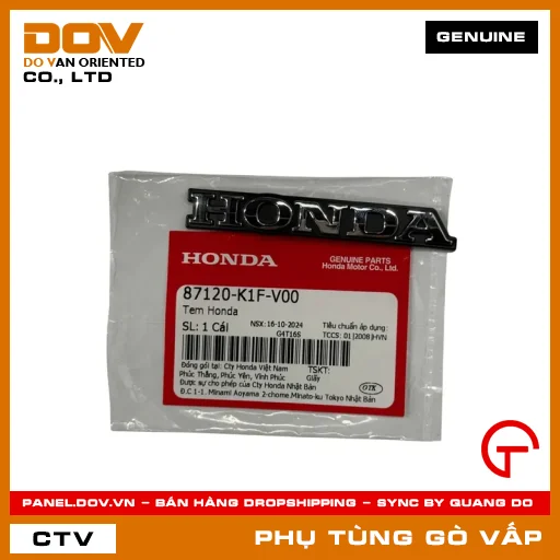 TEM HONDA MÃ PHỤ TÙNG 87120K1FV00 — 87120K1FV00