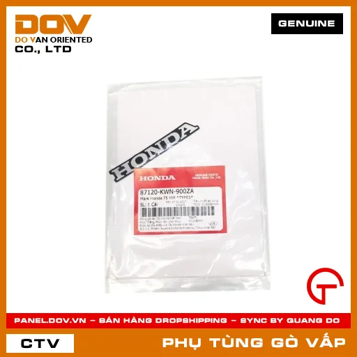 MARK HONDA 75 MM *NHA30* MÃ PHỤ TÙNG 87120KWN900ZA — 87120KWN900ZA