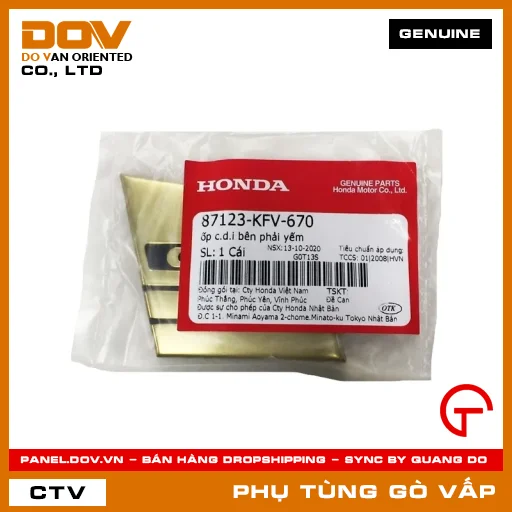 ỐP C.D.I BÊN PHẢI YẾM MÃ PHỤ TÙNG 87123KFV670 — 87123KFV670