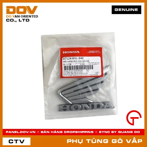 BIỂU TƯỢNG CÁNH CHIM BÊN TRÁI MÃ PHỤ TÙNG 87124KVL940 — 87124KVL940