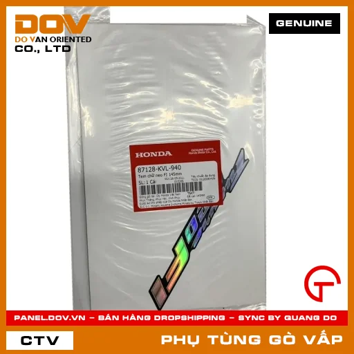 TEM CHỮ NEO FI 145MM MÃ PHỤ TÙNG 87128KVL940 — 87128KVL940