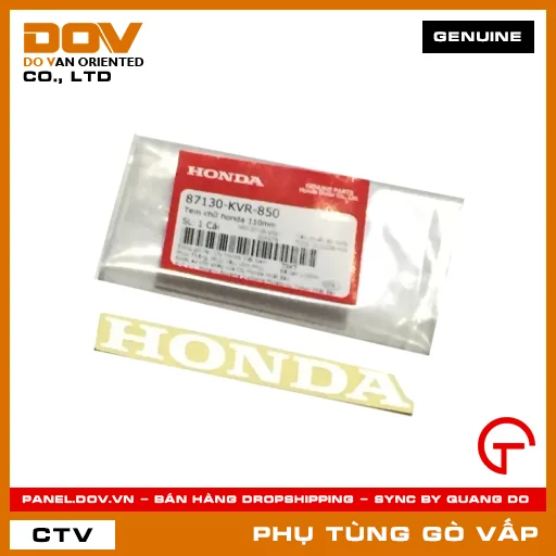 TEM CHỮ HONDA 110MM MÃ PHỤ TÙNG 87130KVR850 — 87130KVR850