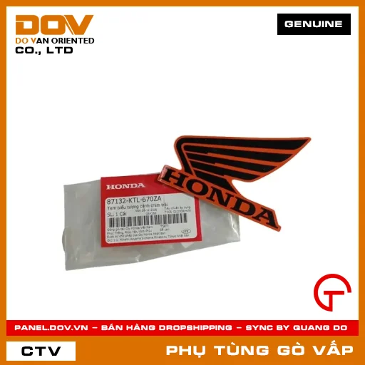 TEM BIỂU TƯỢNG CÁNH CHIM TRÁI MÃ PHỤ TÙNG 87132KTL670ZA — 87132KTL670ZA