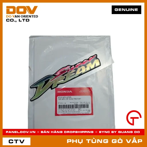 TEM NỔI CỐP R150,*PB373M* MÃ PHỤ TÙNG 87215KFV670ZA — 87215KFV670ZA
