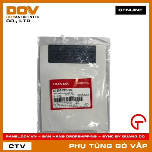 TEM HƯỚNG DẪN XÍCH TẢI MÃ PHỤ TÙNG 87507KRS900 — 87507KRS900