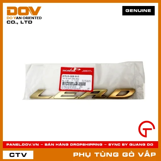 TEM ỐP SƯỜN (LEAD VÀNG) MÃ PHỤ TÙNG 87515GGE910 — 87515GGE910