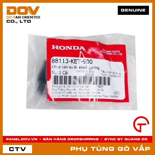 CHỤP CAO SU ỐC KHOÁ KIẾNG MÃ PHỤ TÙNG 88113KET900 — 88113KET900