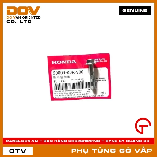 BU LÔNG 6X28 MÃ PHỤ TÙNG 90004K0RV00 — 90004K0RV00