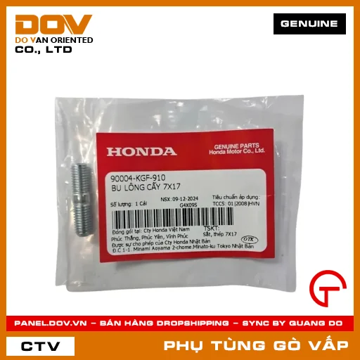 BU LÔNG CẤY 7X17 MÃ PHỤ TÙNG 90004KGF910 — 90004KGF910