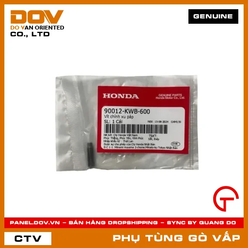 VÍT CHỈNH XU PÁP MÃ PHỤ TÙNG 90012KWB600 — 90012KWB600
