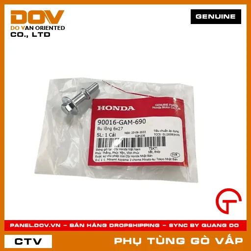 BU LÔNG 6X27 MÃ PHỤ TÙNG 90016GAM690 — 90016GAM690