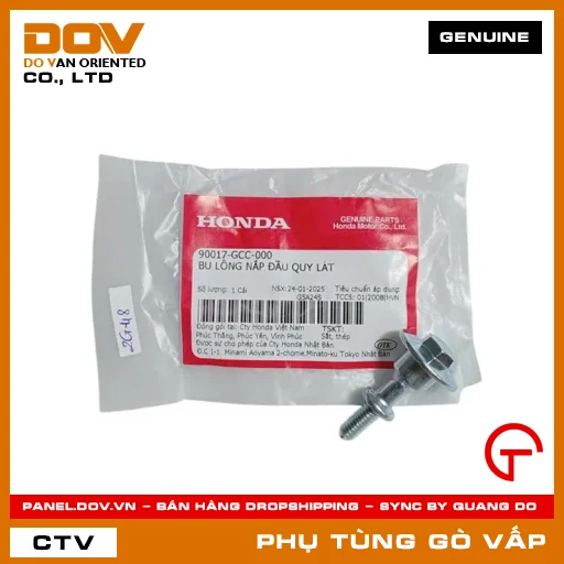BU LÔNG NẮP ĐẦU QUY LÁT MÃ PHỤ TÙNG 90017GCC000 — 90017GCC000