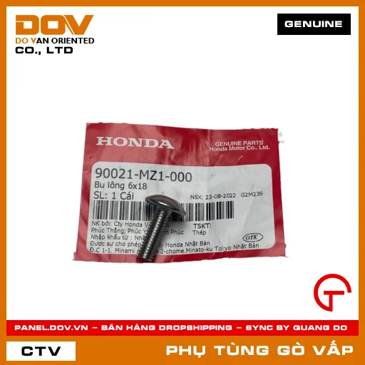 BU LÔNG 6X18 MÃ PHỤ TÙNG 90021MZ1000 — 90021MZ1000