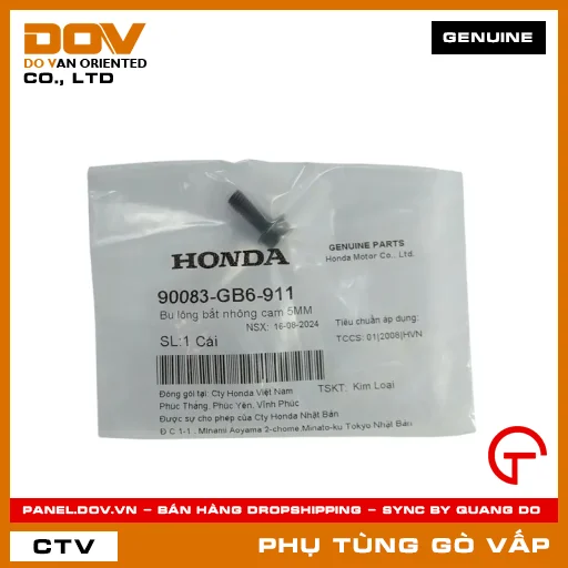 BU LÔNG BẮT NHÔNG CAM 5MM MÃ PHỤ TÙNG 90083GB6911 — 90083GB6911