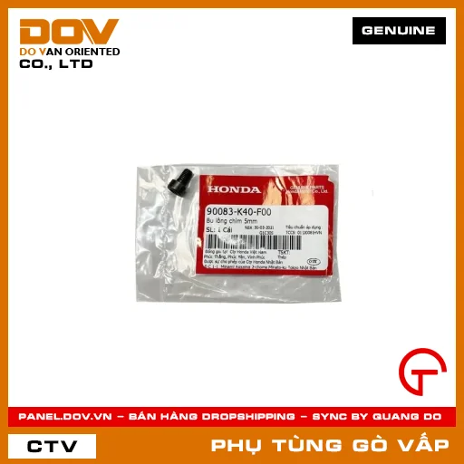 BU LÔNG CHÌM 5MM MÃ PHỤ TÙNG 90083K40F00 — 90083K40F00
