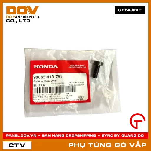 BU LÔNG CHÌM 6MM MÃ PHỤ TÙNG 90085413781 — 90085413781