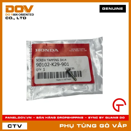 VÍT TỰ REN 3X14 MÃ PHỤ TÙNG 90102K29901 — 90102K29901