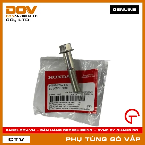 BU LÔNG 10X48 MÃ PHỤ TÙNG 90102KWW640 — 90102KWW640