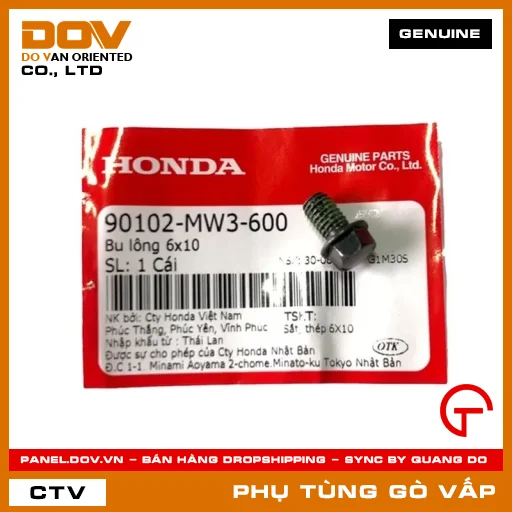 BU LÔNG 6X10 MÃ PHỤ TÙNG 90102MW3600 — 90102MW3600