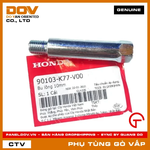 BU LÔNG 10MM MÃ PHỤ TÙNG 90103K77V00 — 90103K77V00