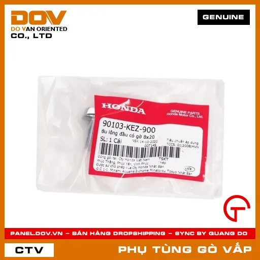 BU LÔNG ĐẦU CÓ GỜ 8X20 MÃ PHỤ TÙNG 90103KEZ900 — 90103KEZ900