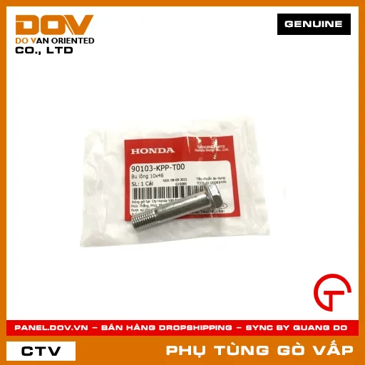 BU LÔNG 10X46 MÃ PHỤ TÙNG 90103KPPT00 — 90103KPPT00