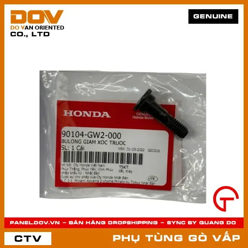 BULONG GIAM XOC TRUOC MÃ PHỤ TÙNG 90104GW2000 — 90104GW2000