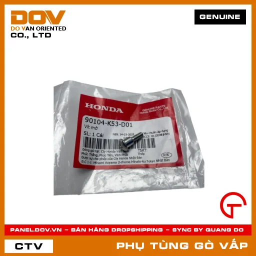 VÍT MỞ MÃ PHỤ TÙNG 90104K53D01 — 90104K53D01