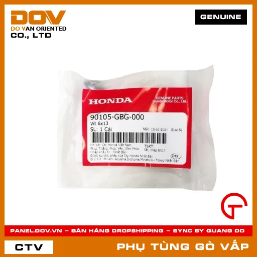 VÍT 6X13 MÃ PHỤ TÙNG 90105GBG000 — 90105GBG000
