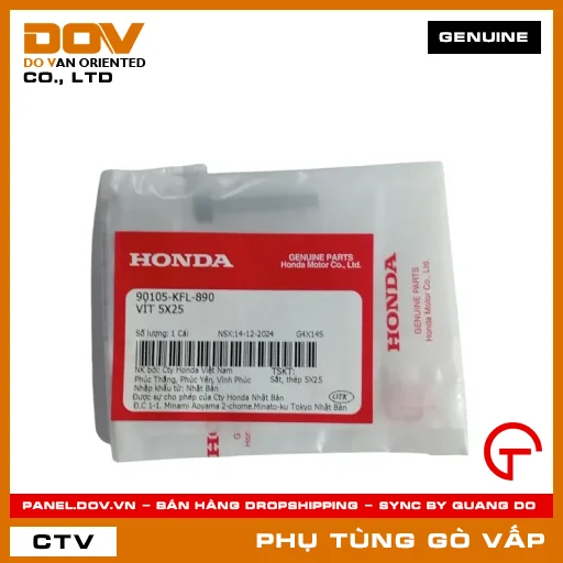 VÍT 5X25 MÃ PHỤ TÙNG 90105KFL890 — 90105KFL890