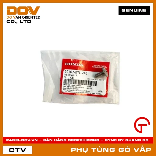 VÍT BẮT YẾM A MÃ PHỤ TÙNG 90107KTL740 — 90107KTL740