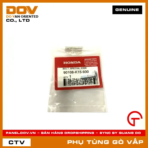 BU LÔNG 6X20 MÃ PHỤ TÙNG 90108K15930 — 90108K15930