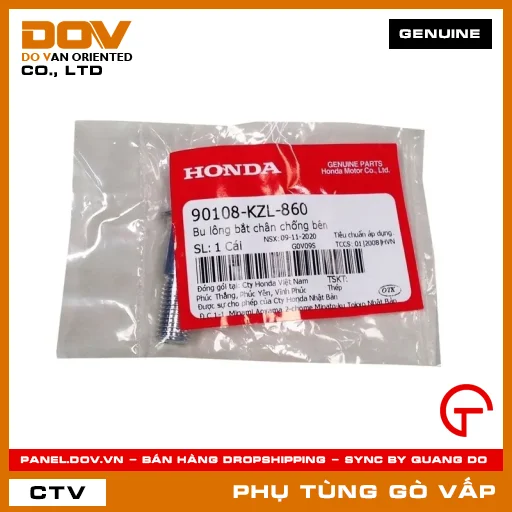 BU LÔNG BẮT CHÂN CHỐNG BÊN MÃ PHỤ TÙNG 90108KZL860 — 90108KZL860