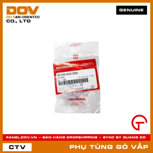 VÍT 5MM MÃ PHỤ TÙNG 90109K53D00 — 90109K53D00