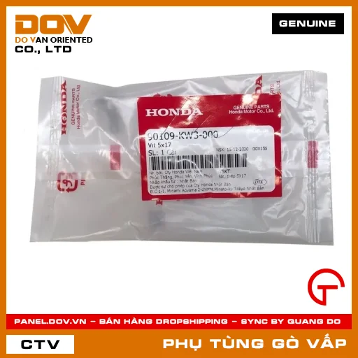 VÍT 5X17 MÃ PHỤ TÙNG 90109KW3000 — 90109KW3000