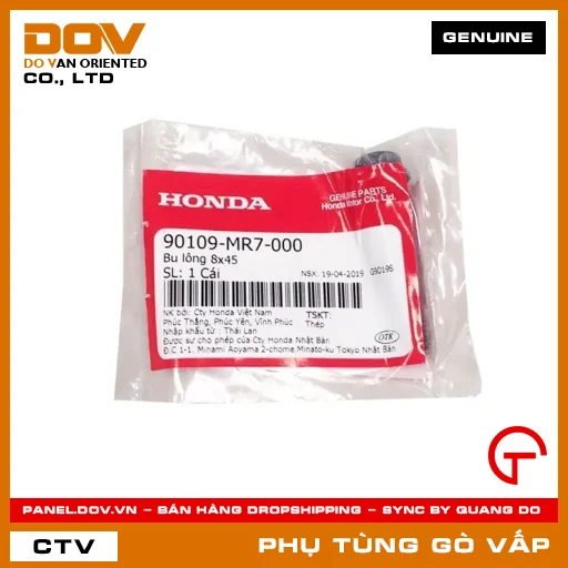 BU-LÔNG ĐẦU GỜ 8X45 MÃ PHỤ TÙNG 90109MR7000 — 90109MR7000