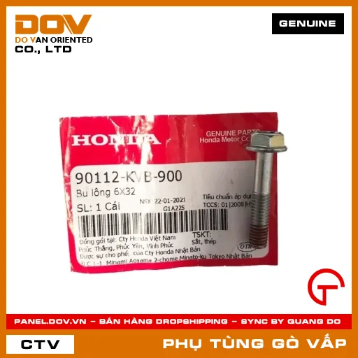 BU LÔNG 6X32 MÃ PHỤ TÙNG 90112KVB900 — 90112KVB900