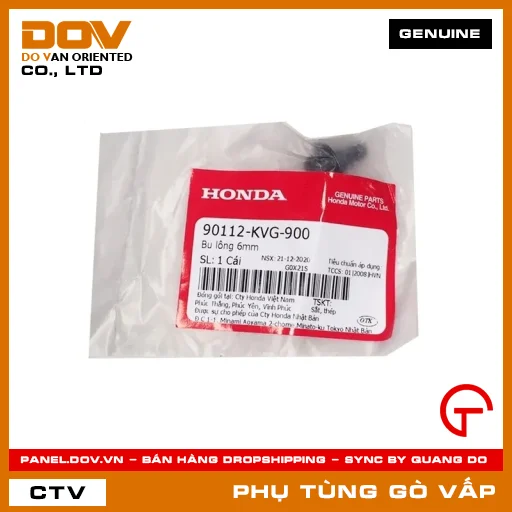 BU LÔNG 6MM MÃ PHỤ TÙNG 90112KVG900 — 90112KVG900