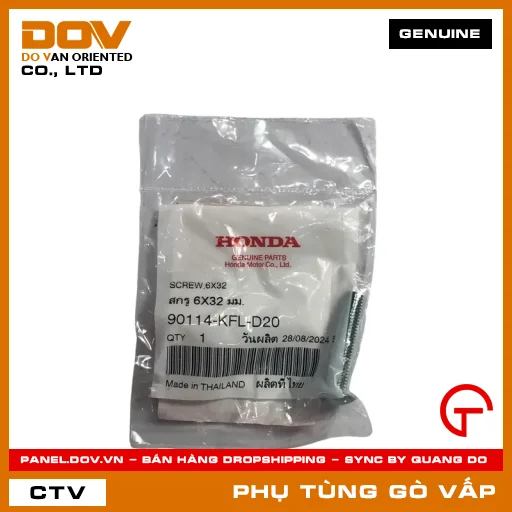 VÍT BẮT GIỎ XE 6X32 MÃ PHỤ TÙNG 90114KFLD20 — 90114KFLD20