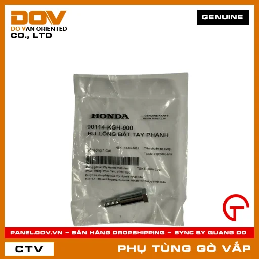 BU LÔNG BẮT TAY PHANH MÃ PHỤ TÙNG 90114KGH900 — 90114KGH900