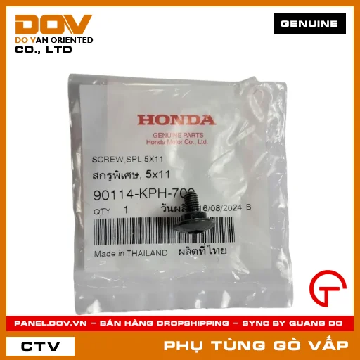 VÍT ĐẶC BIỆT 5X11 MÃ PHỤ TÙNG 90114KPH700 — 90114KPH700