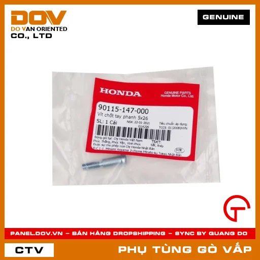 VÍT CHỐT TAY PHANH 5X26 MÃ PHỤ TÙNG 90115147000 — 90115147000
