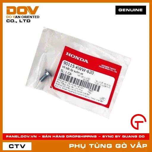 VÍT BẮT ỐP SƯỜN XE MÃ PHỤ TÙNG 90115KWW620 — 90115KWW620