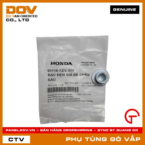 BẠC ĐỆM GIÁ ĐỂ CHÂN SAU MÃ PHỤ TÙNG 90116KEV900 — 90116KEV900