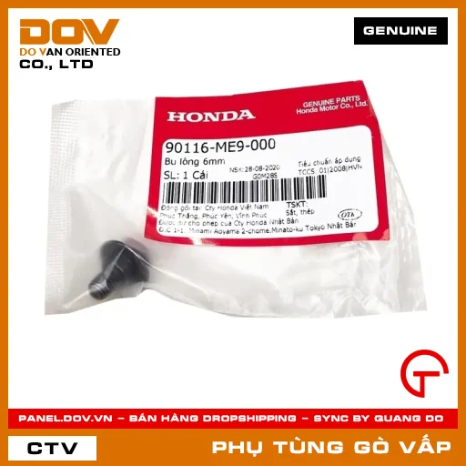 BU LÔNG 6MM MÃ PHỤ TÙNG 90116ME9000 — 90116ME9000