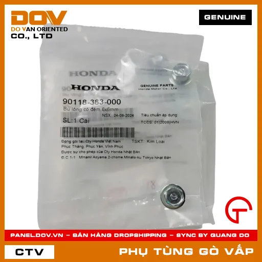 BU LÔNG CÓ ĐỆM 6X6MM MÃ PHỤ TÙNG 90118383000 — 90118383000
