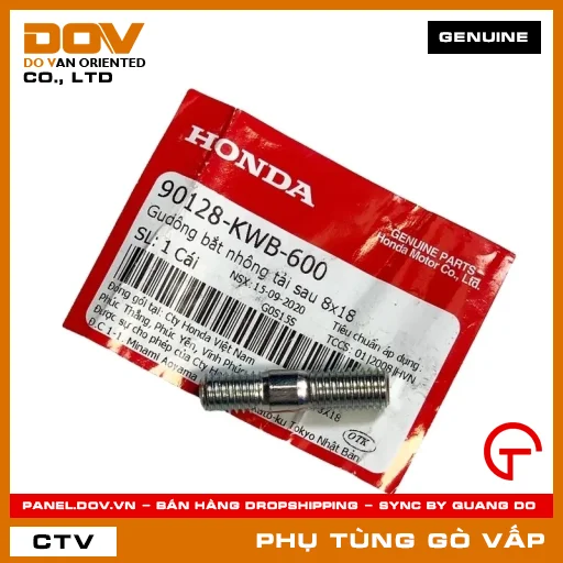 GUDÔNG BẮT NHÔNG TẢI SAU 8X18 MÃ PHỤ TÙNG 90128KWB600 — 90128KWB600