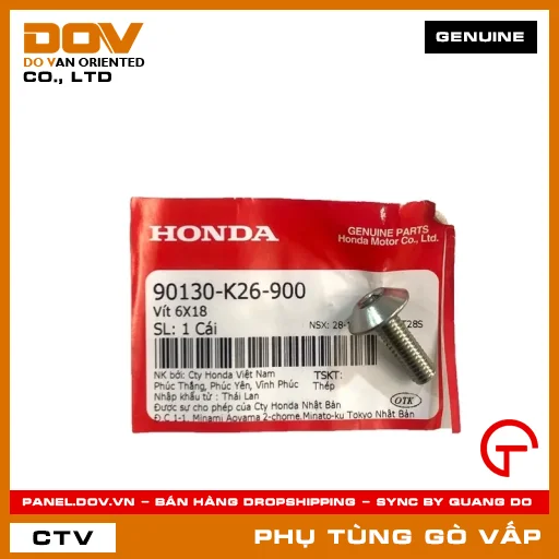 VÍT 6X18 MÃ PHỤ TÙNG 90130K26900 — 90130K26900