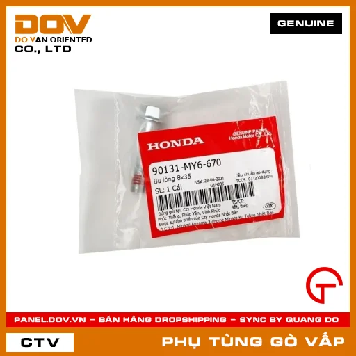 BU LÔNG 8X35 MÃ PHỤ TÙNG 90131MY6670 — 90131MY6670