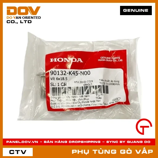 VÍT 6X18.5 MÃ PHỤ TÙNG 90132K45N00 — 90132K45N00